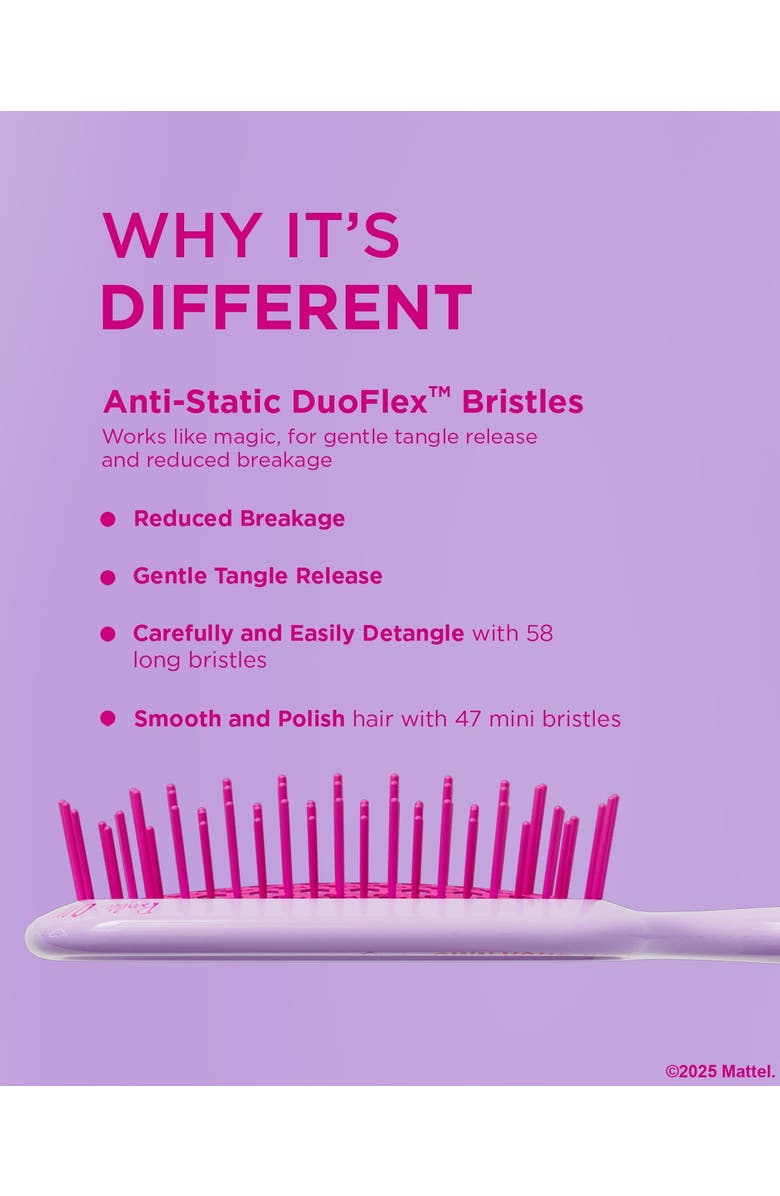 Luxury Brands LLC Unbrush Barbie Mini Detangling Brush, Alternate, color, Pale Purple