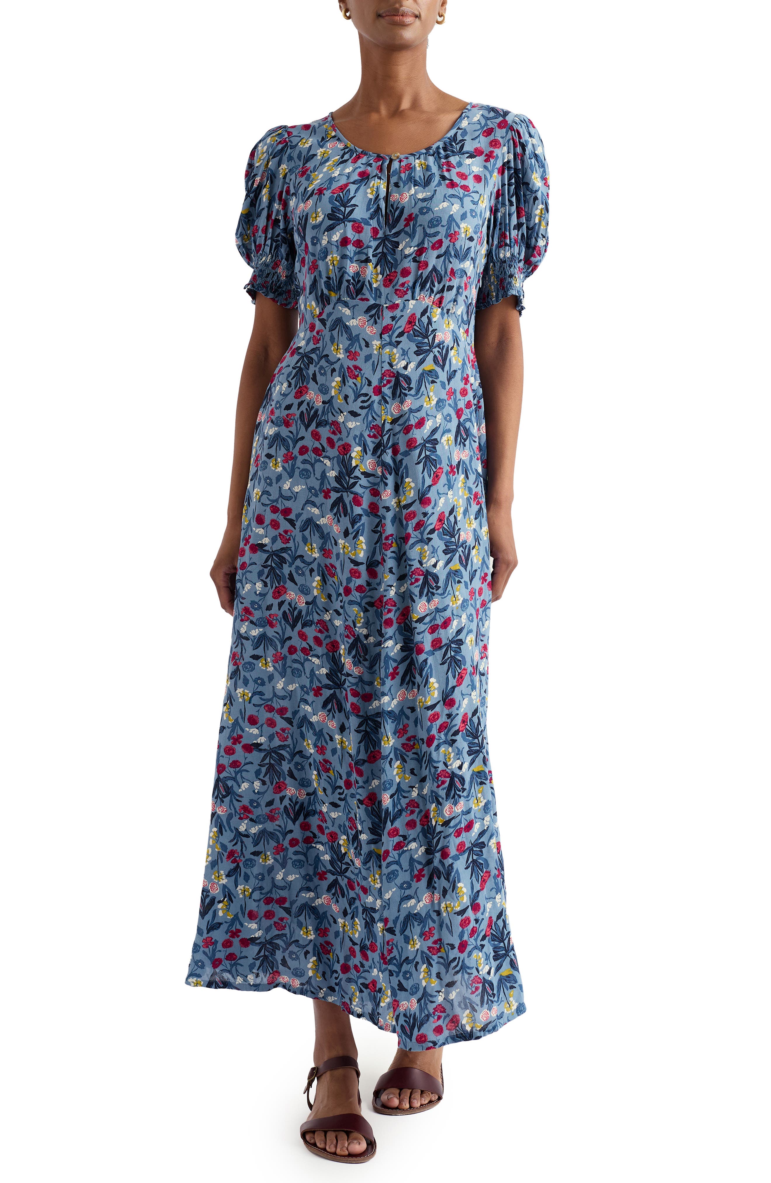 Marsh Violet Floral Dress