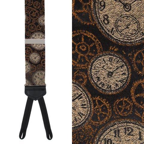 Horologe Novelty Silk Formal End Suspenders (Braces)