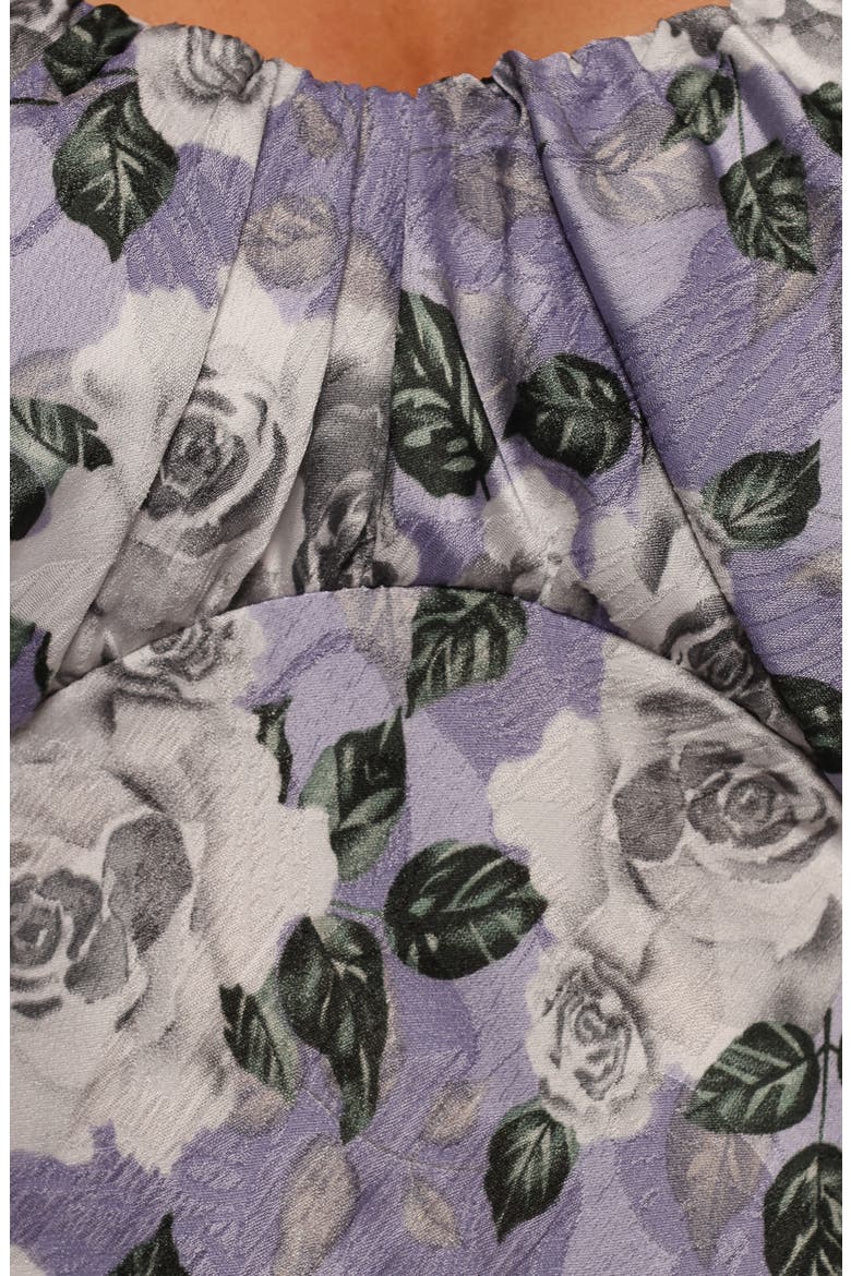 Marjorie Floral Puff Sleeve Maxi Dress, Alternate, color, LAVENDER