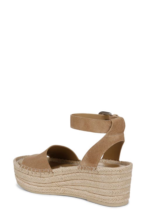 VINCE VINCE BELISA ANKLE STRAP ESPADRILLE PLATFORM WEDGE SANDAL 