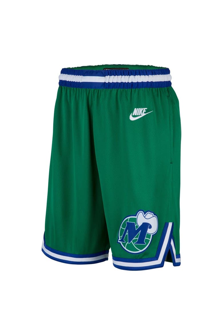 Men's Nike Green Dallas Mavericks Classic Edition Hardwood Classics Swingman Shorts, Alternate, color, Green
