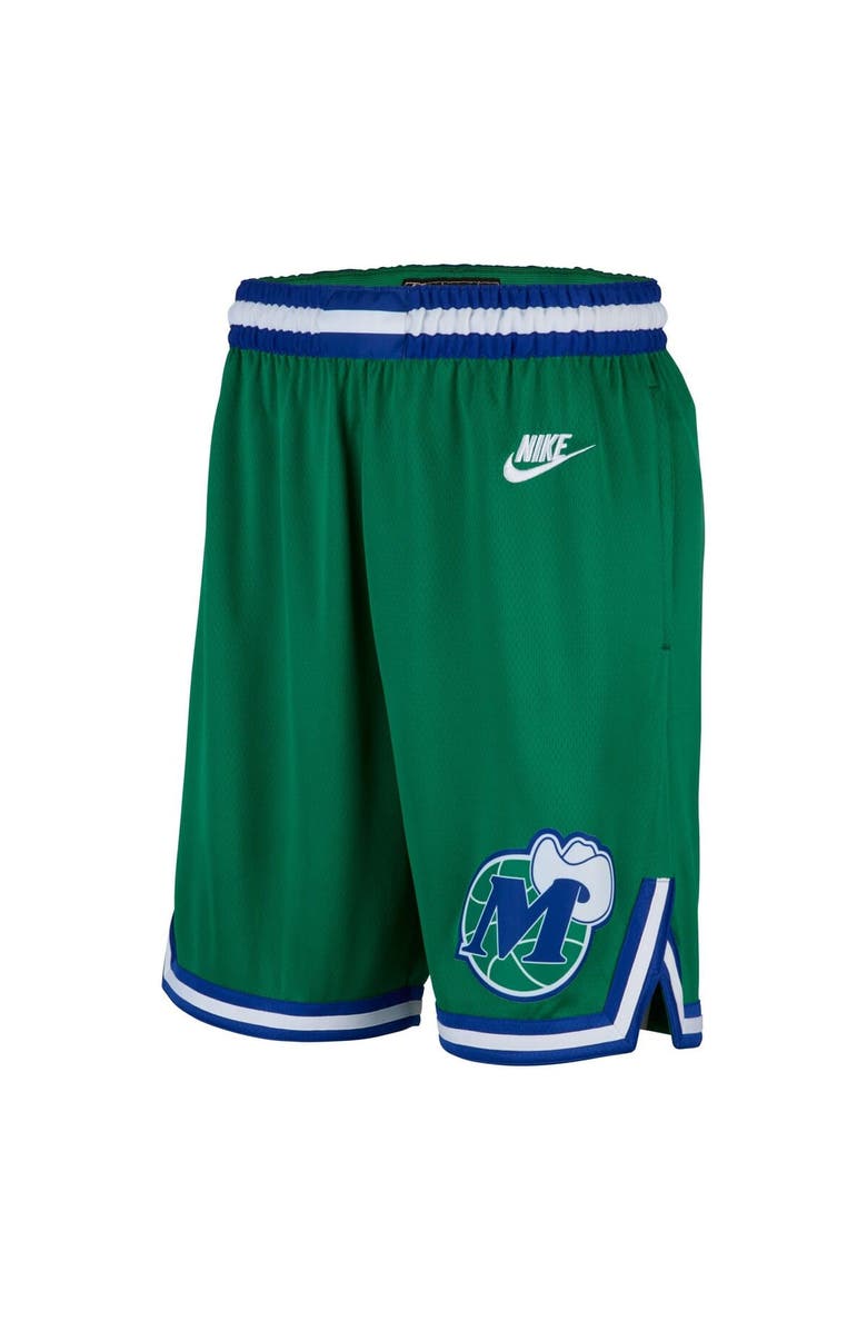 Nike Men's Nike Green Dallas Mavericks Classic Edition Hardwood Classics Swingman Shorts, Alternate, color, Green