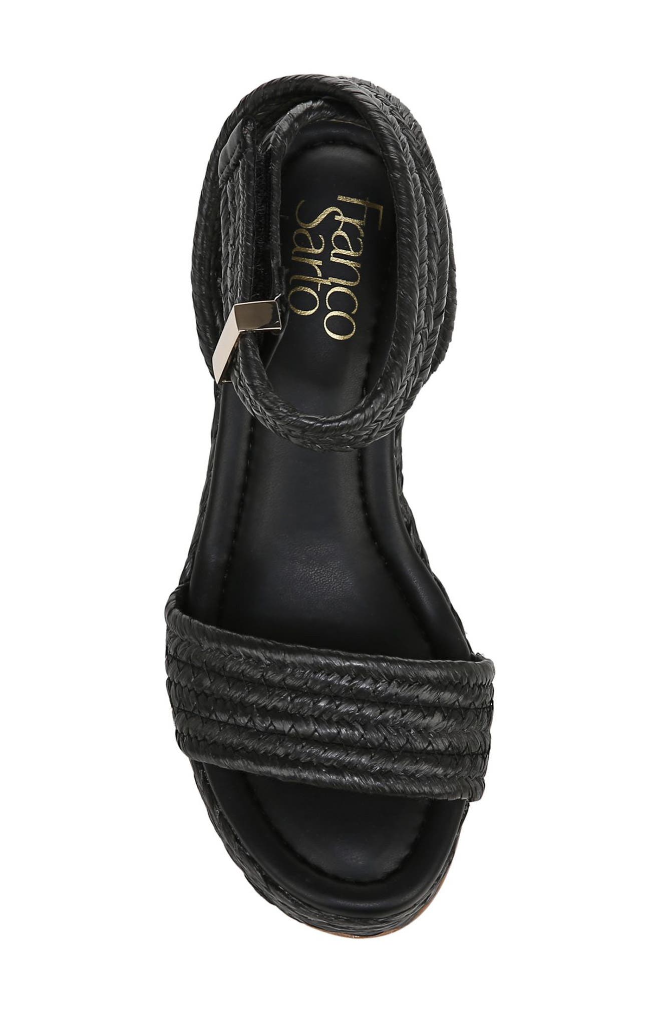 Franco Sarto Pina Ankle Strap Wedge Sandal, Alternate, color, 