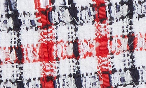 Thom Browne Gingham-check Tweed Jacket In Red