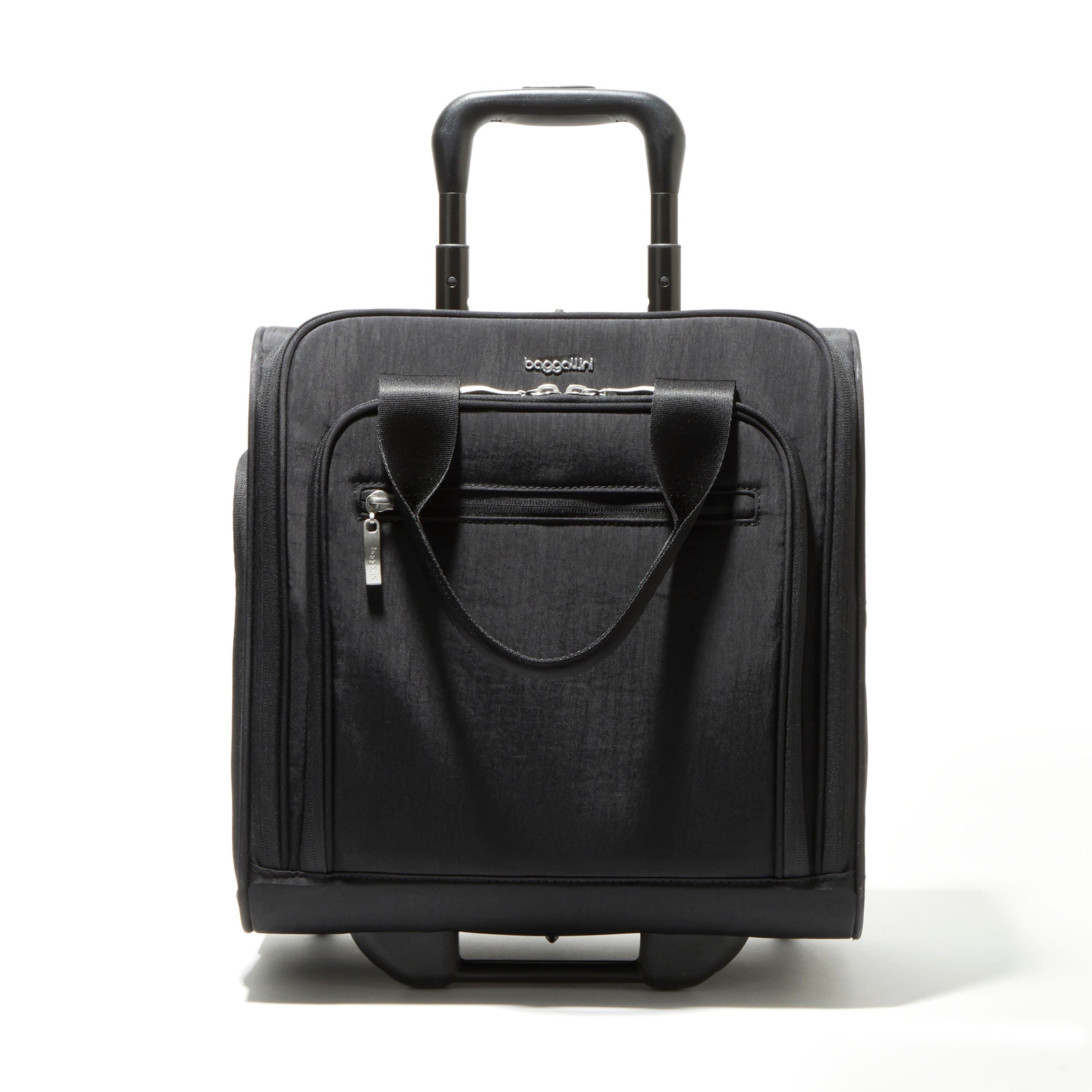BAGGALLINI 2 Wheel Underseater Carry-On Suitcase, Main, color, Black