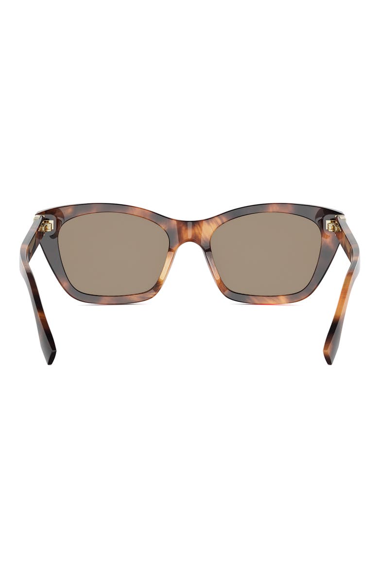 Forever Fendi 54mm Rectangular Sunglasses, Alternate, color, BLONDE HAVANA / BROWN