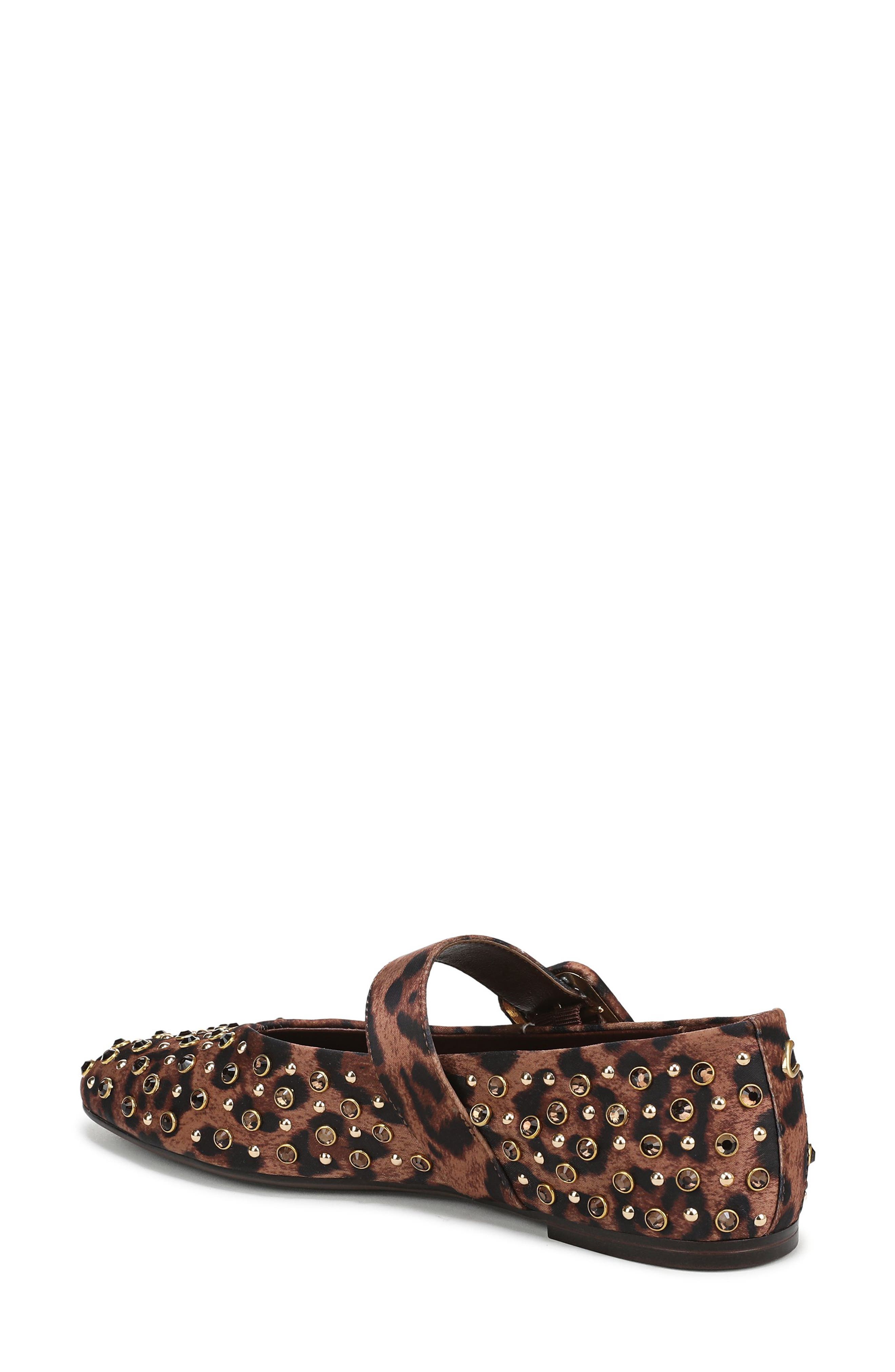 Circus NY by Sam Edelman Blaire Studded Mary Jane Flat, Alternate, color, Black/ Cognac Multi