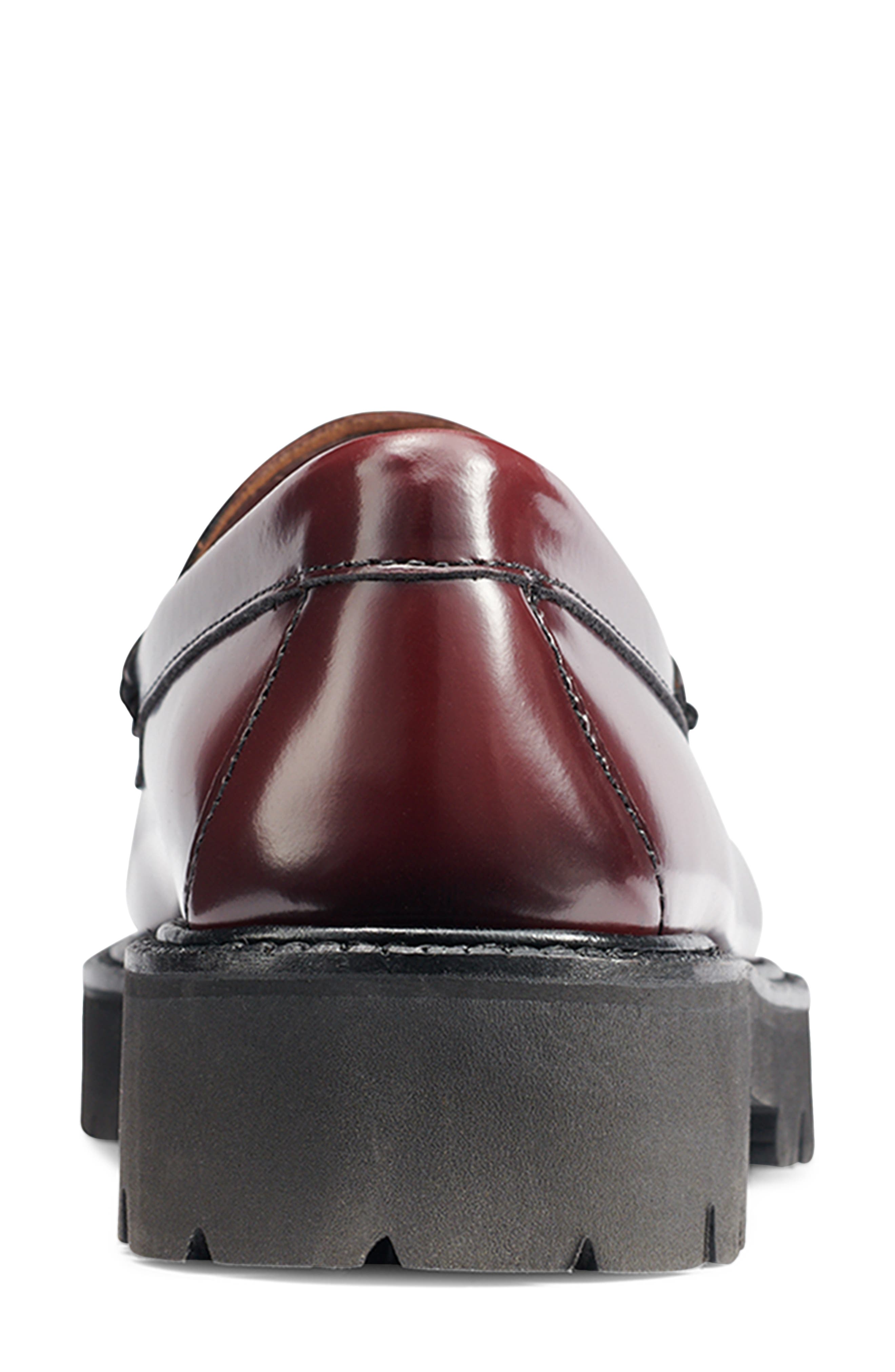 G.H.BASS Whitney Super Lug Sole Penny Loafer, Alternate, color, Wine