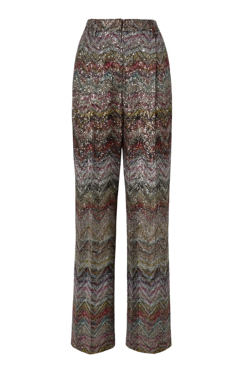 Missoni Wide Leg Pants With Zigzag Pattern, Alternate, color, Multicoloured