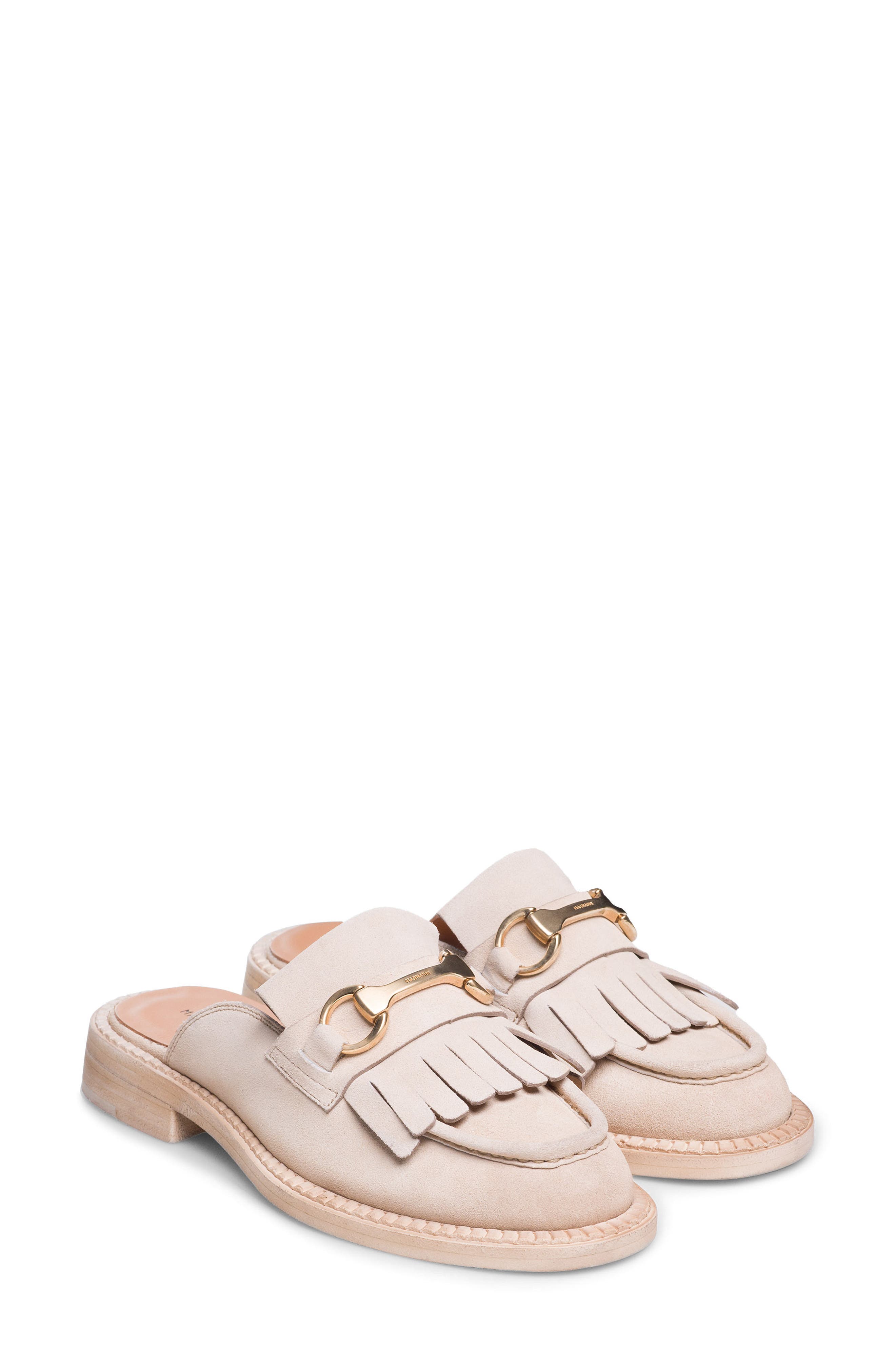 Oaklynn Leather Mule, Main, color, CHAMPAGNE