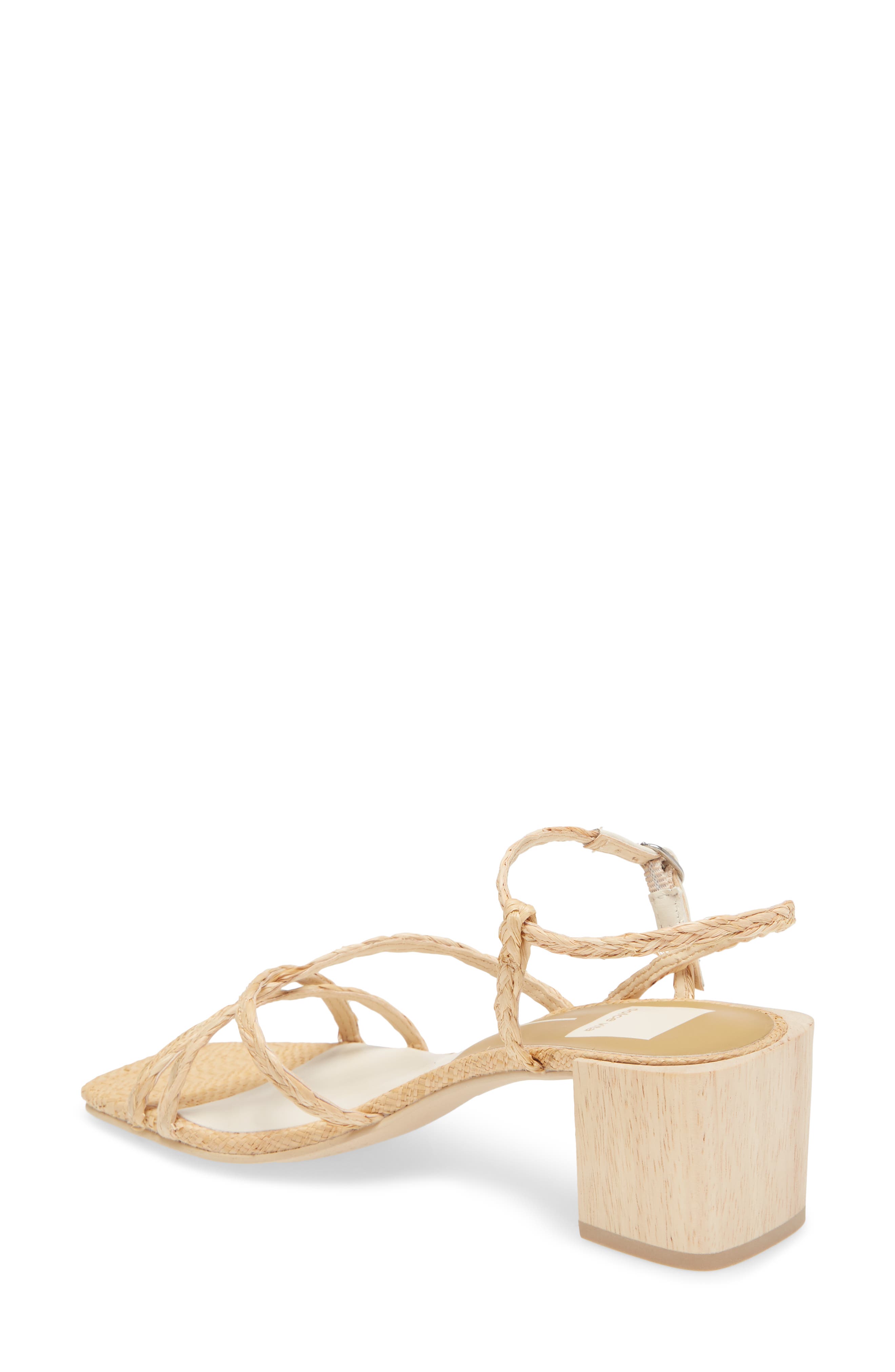 Zayla Block Heel Sandal, Alternate, color, LIGHT NATURAL RAFFIA