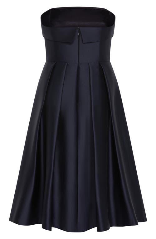 City Chic Tiffany Strapless Fit & Flare Dress