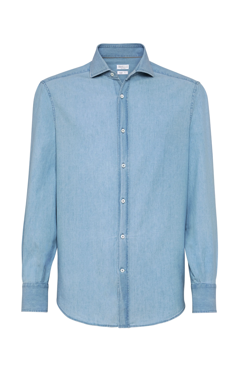 Brunello Cucinelli Chambray shirt, Main, color, 