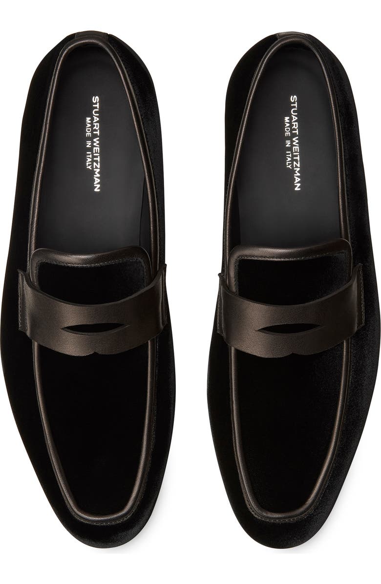 Stuart Weitzman Dino Loafer, Alternate, color, Black
