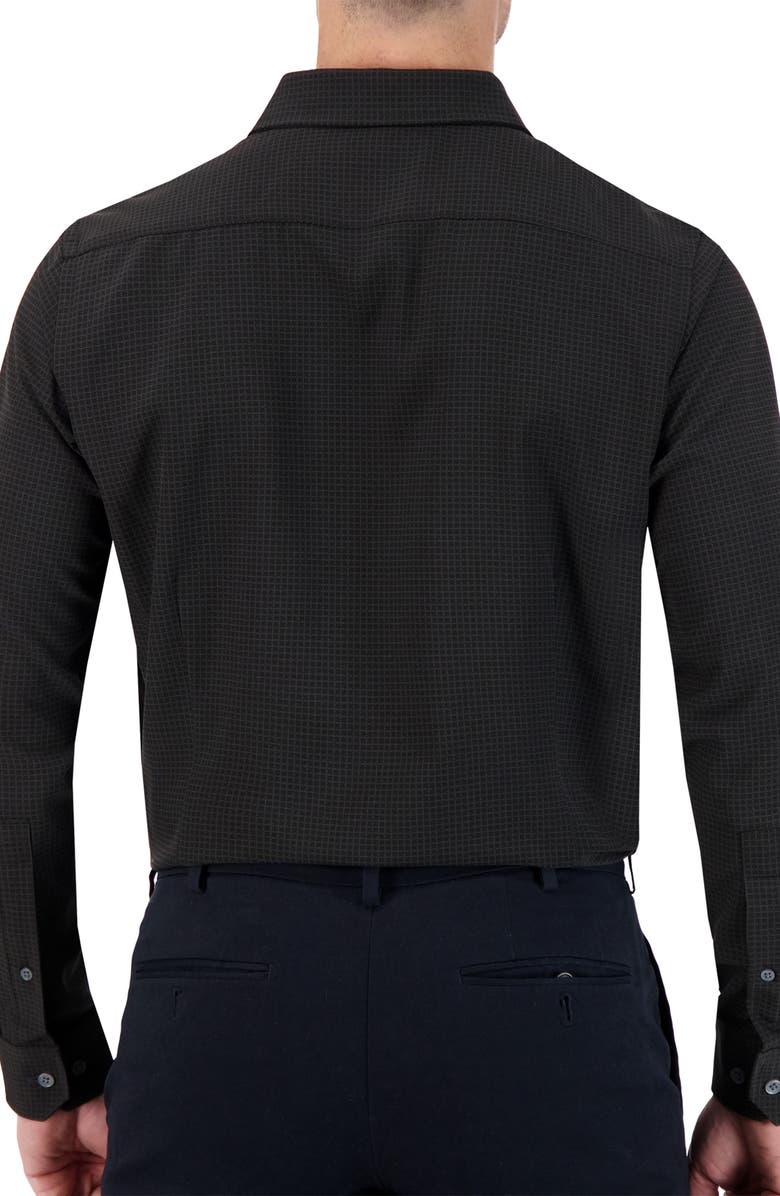 Report Collection 4X Stretch Slim Fit Check Dress Shirt, Alternate, color,