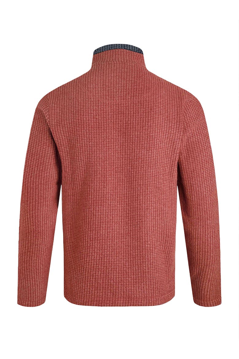 Newark 1/4 Zip Grid Fleece, Alternate, color, Paprika