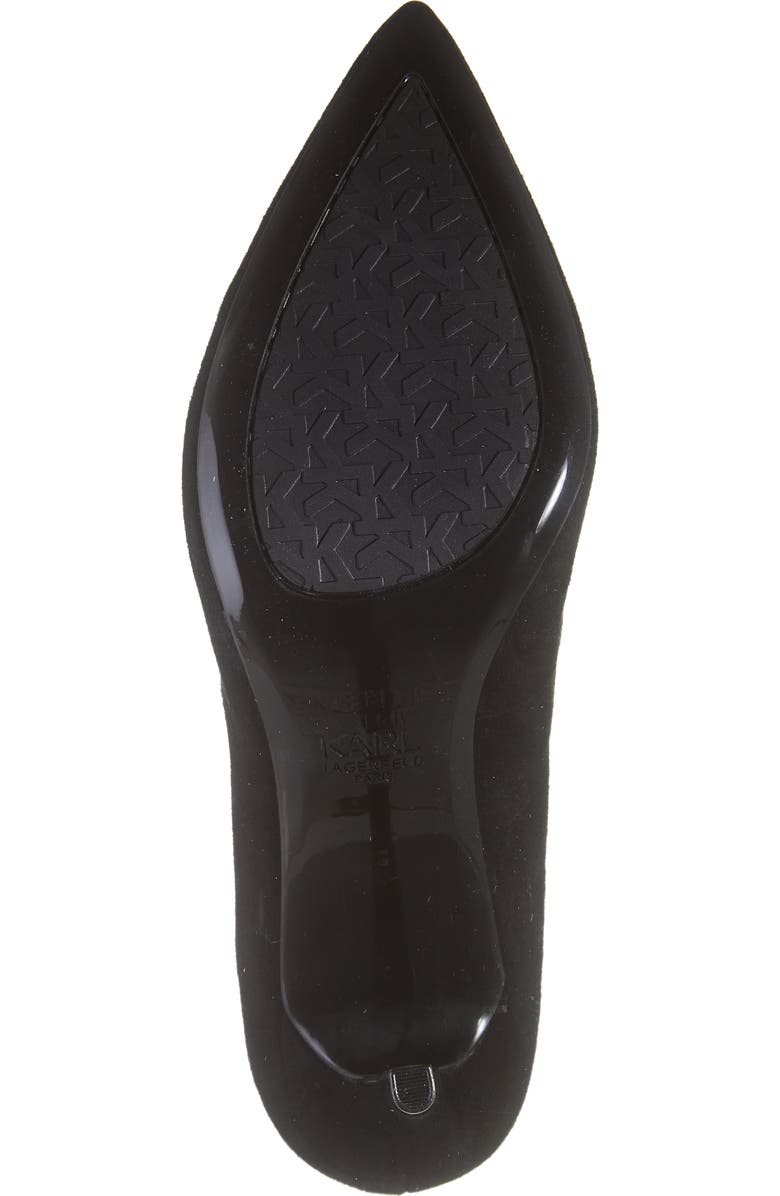 KARL LAGERFELD PARIS Royale Pointed Toe Pump, Alternate, color,