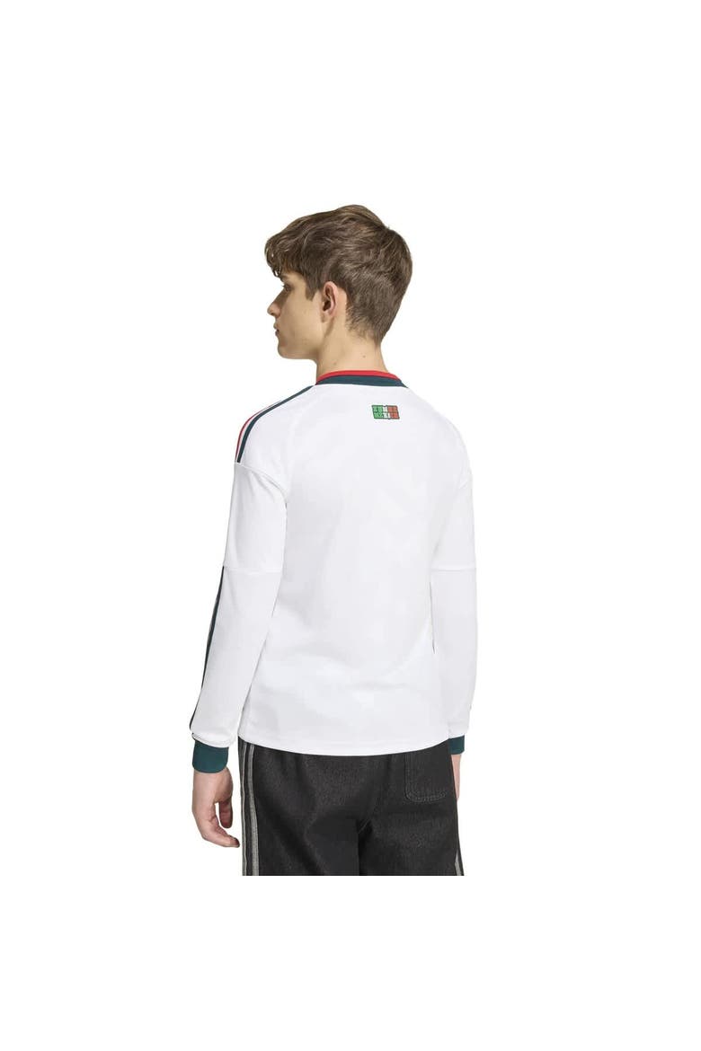 Youth adidas  White Mexico National Team 2026 Away Replica Long Sleeve Jersey, Alternate, color, White