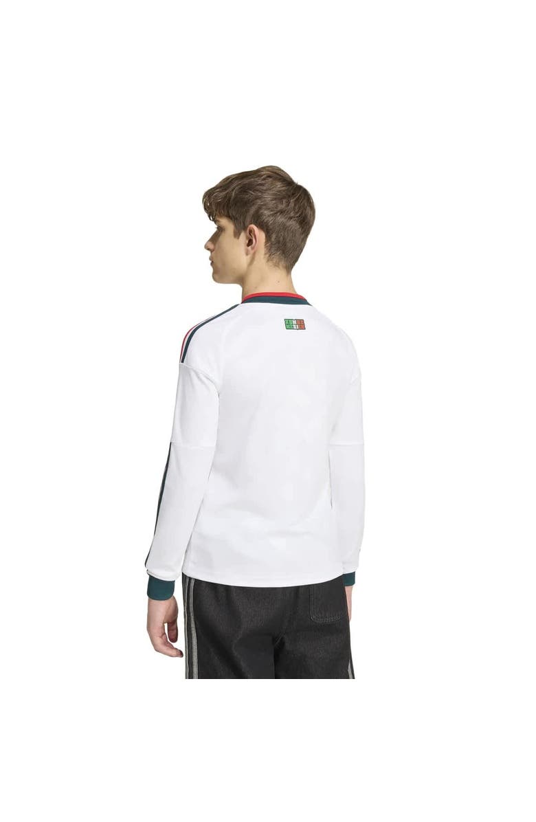 adidas Youth adidas  White Mexico National Team 2026 Away Replica Long Sleeve Jersey, Alternate, color, White