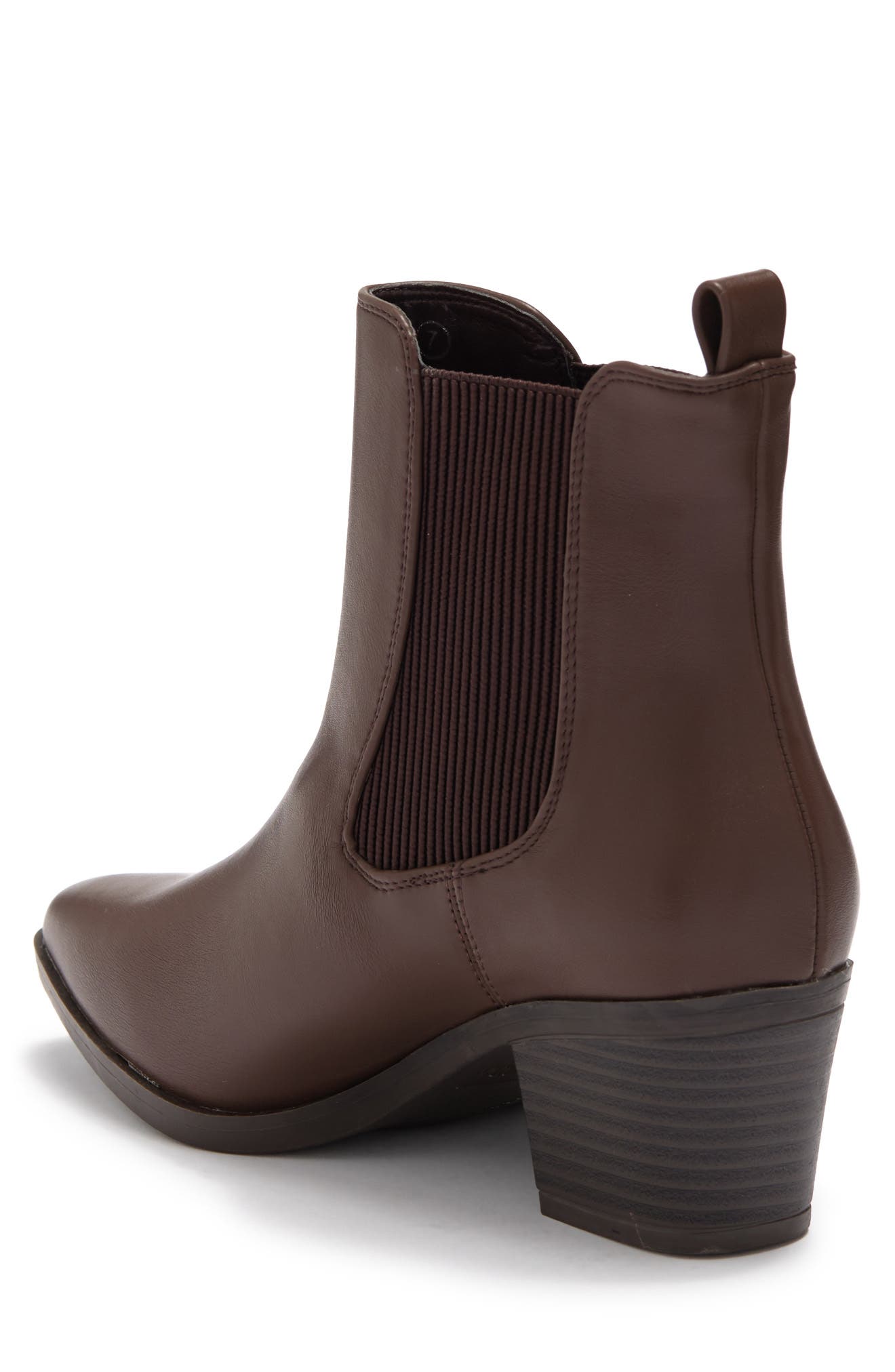 Top Guy Block Heel Chelsea Boot, Alternate, color, BROWN