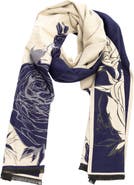 SAACHI Floral Reversible Scarf