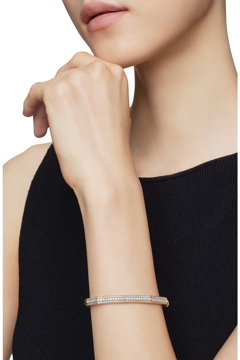 Carlyle Bracelet in 18K Yellow Gold with Pavé Diamonds, 5.5mm, Alternate, color, 18K YELLOW GOLD