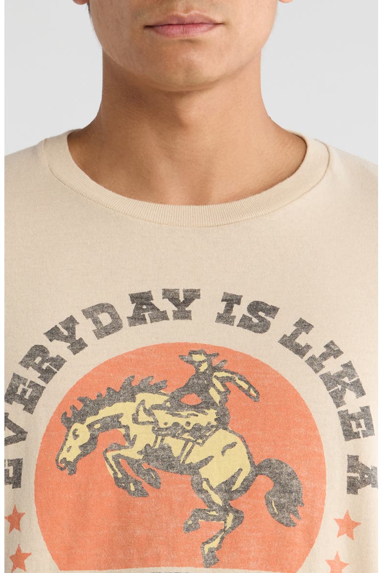 Everyday is Like a Rodeo Graphic T-Shirt, Alternate, color, SAND