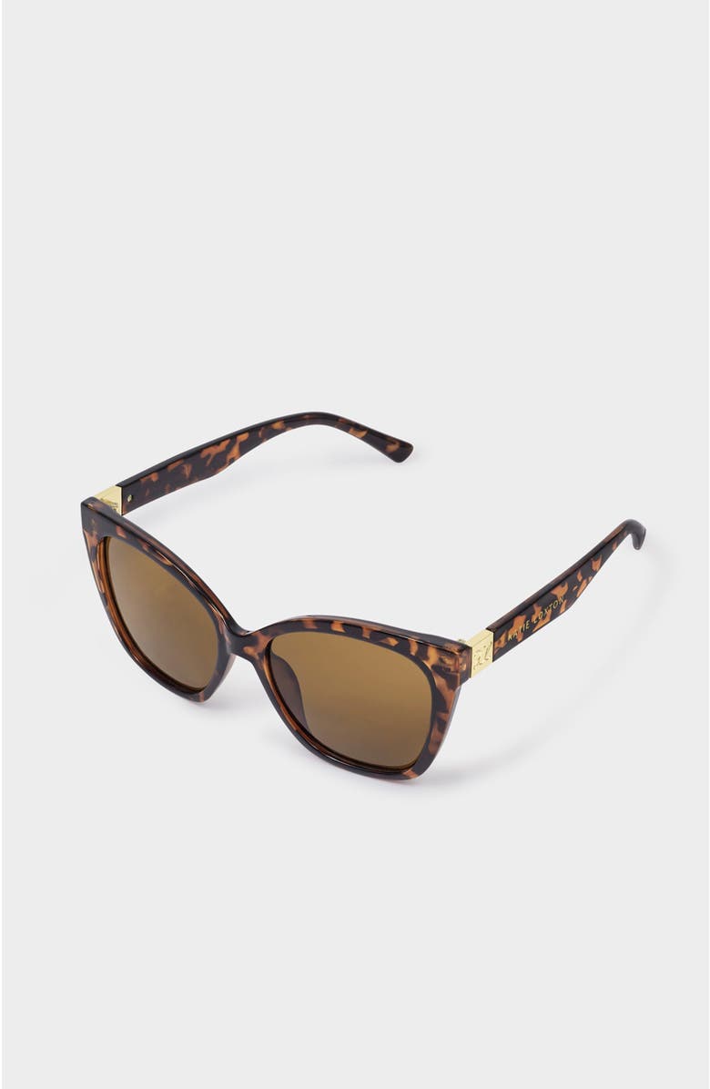 Katie Loxton Mykonos Sunglasses, Alternate, color, Dark Tortoiseshell