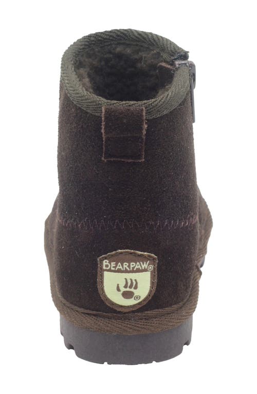 Bearpaw Kids' Bootie With Faux Fur Lining In Multi