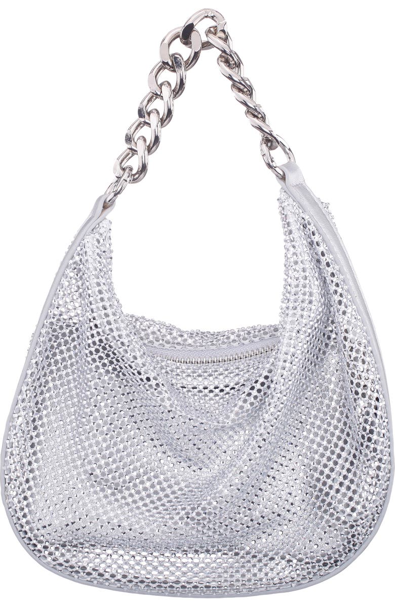 Nina Racquel Shoulder Bag, Alternate, color, Silver