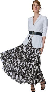 Jessica London Flowing Crinkled Maxi Skirt