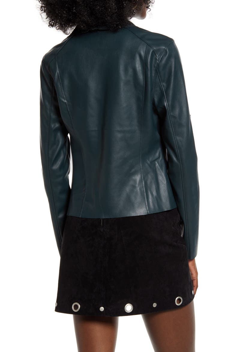 Faux Leather Moto Jacket, Alternate, color, OVER ACHEIVER
