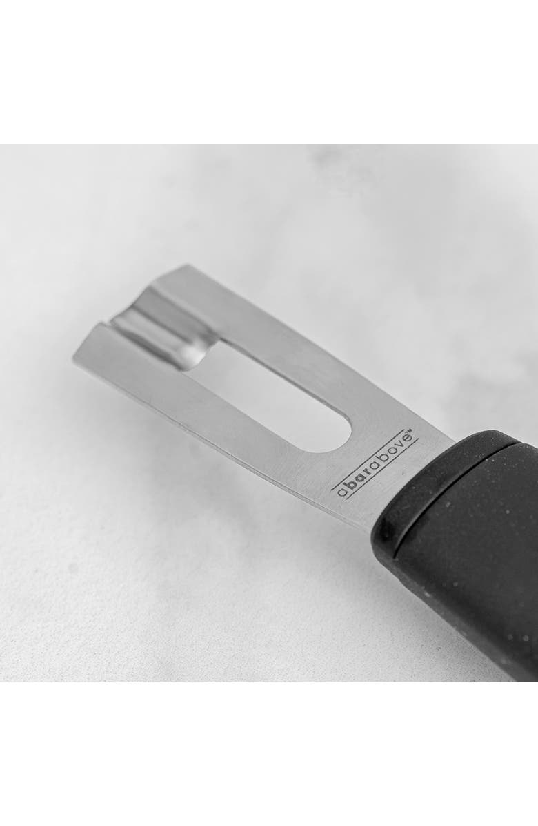 A Bar Above Stainless Steel Channel Knife with Black Handle, Alternate, color, Black