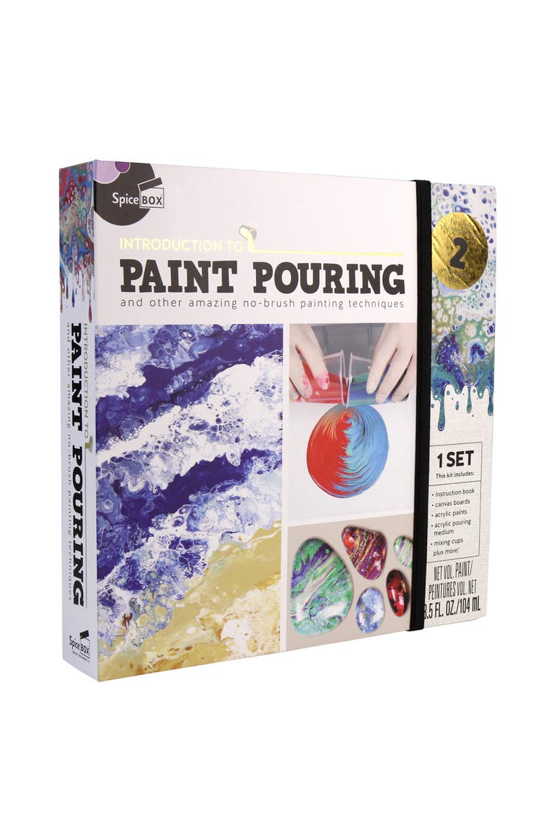 Introduction To Paint Pouring Kit, Main, color, Multicolored