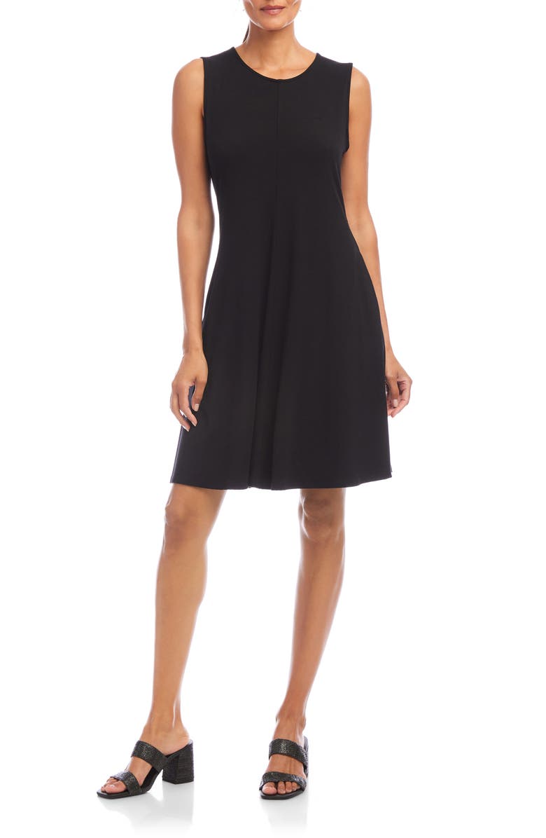 Karen Kane Sleeveless Jersey Dress, Main, color, Black