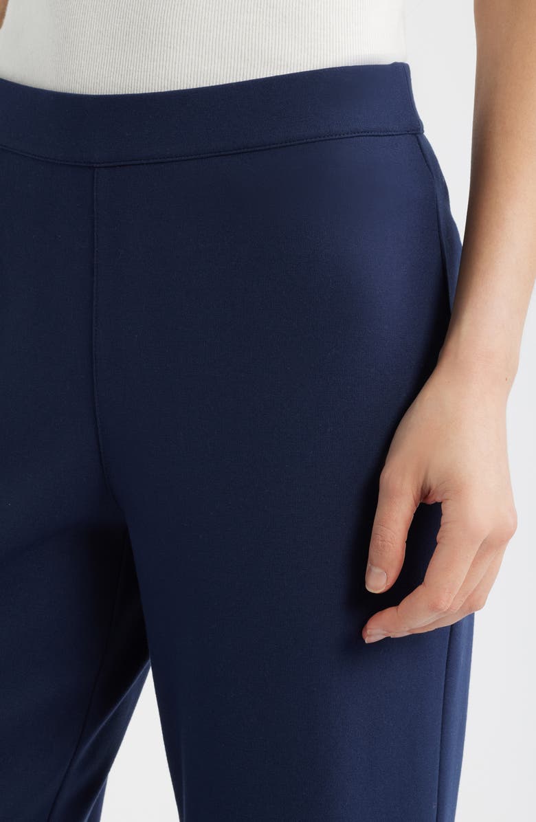 Caslon<sup>®</sup> Pull-On Stretch Ponte Skinny Ankle Pants, Alternate, color, Navy Still