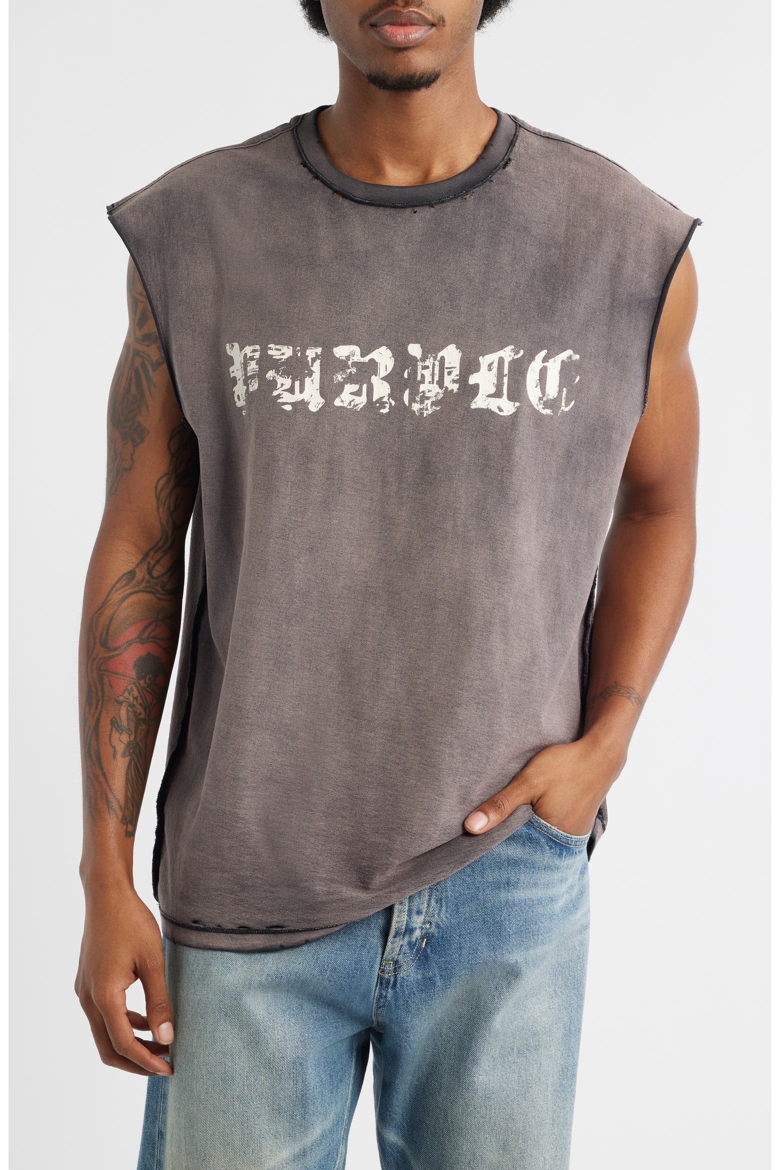 Graphics Color Check Sleeveless Cotton Graphic T-Shirt (Men) | Nordstrom