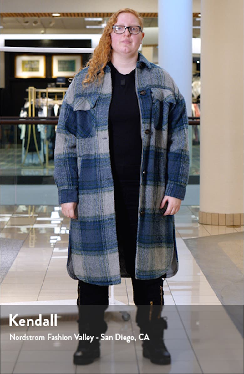 Plaid Longline Coat, sales video thumbnail