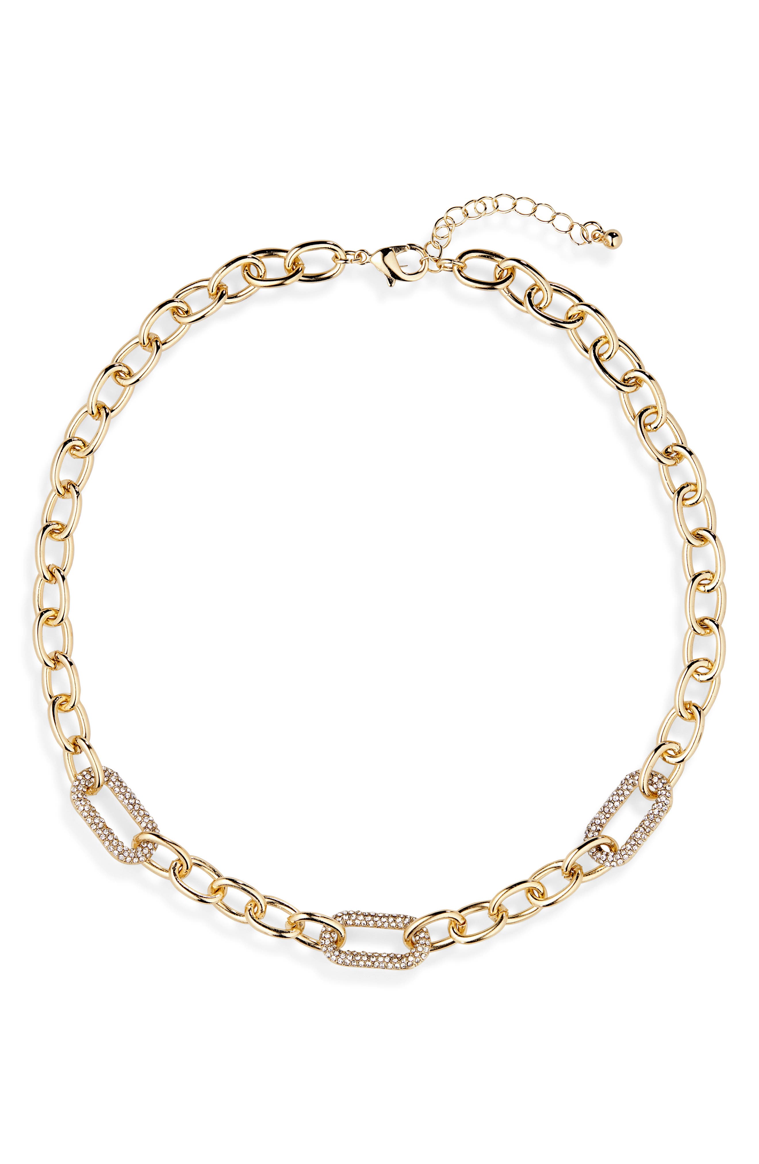 NORDSTROM RACK Chunky Link Pavé CZ Necklace