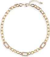 NORDSTROM RACK Chunky Link Pavé CZ Necklace