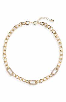 NORDSTROM RACK Chunky Link Pavé CZ Necklace