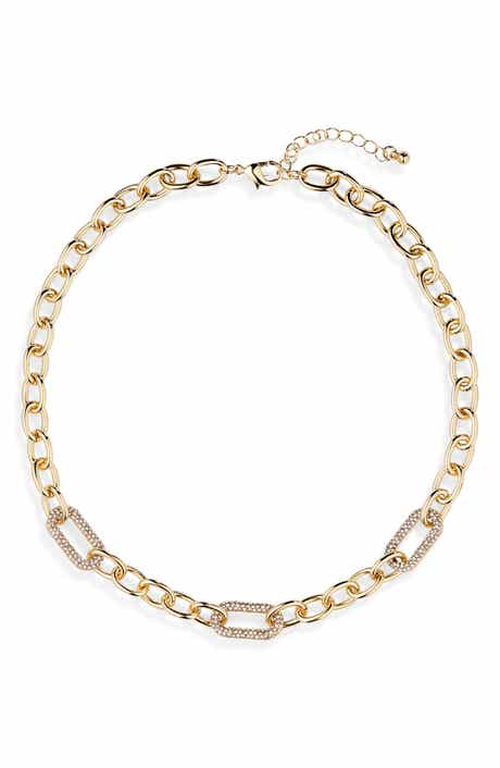 NORDSTROM RACK Chunky Link Pavé CZ Necklace