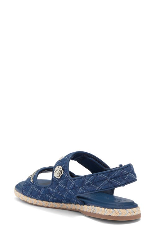 Karl Lagerfeld Paris Charley Slingback Espadrille Sandal In Blue