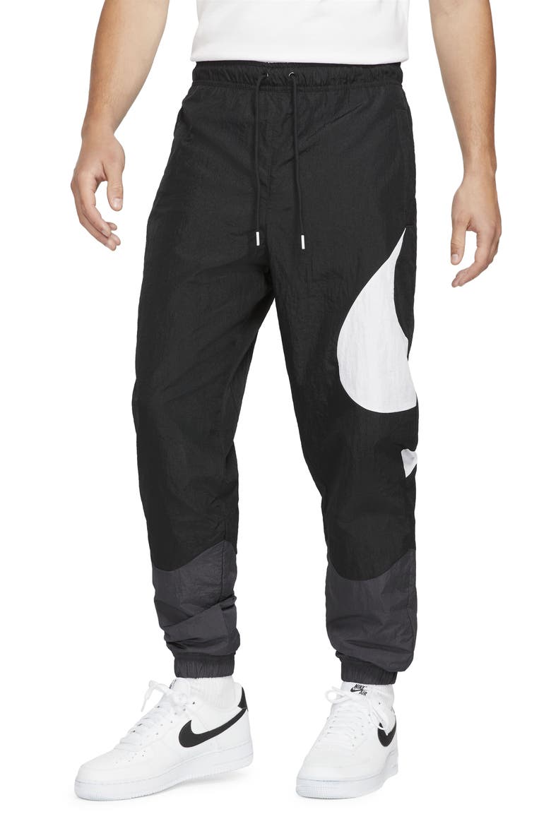 Sportswear Swoosh Woven Pants, Main, color, BLACK/ ANTHRACITE/ WHITE