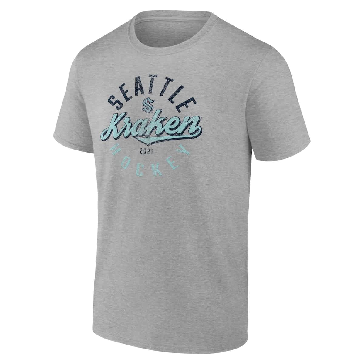 FANATICS Men's Fanatics Gray Seattle Kraken Emblem T-Shirt (Men ...