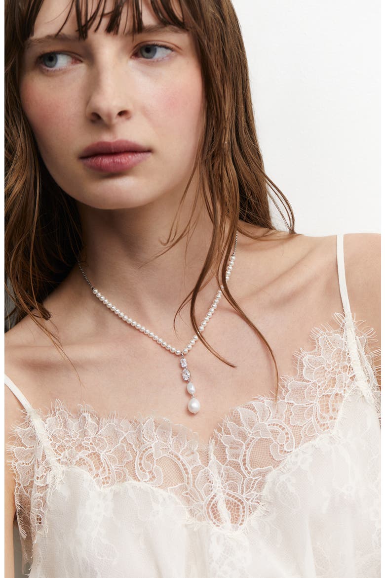 Madrid Freshwater Pearl Y-Necklace, Alternate, color, GOLD