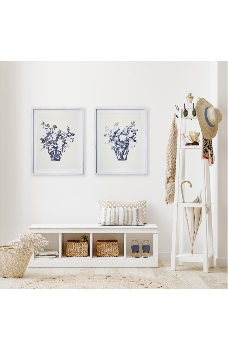 Napa Home & Garden Matched Pair Floral Prints Set of 2, Alternate, color, Blue