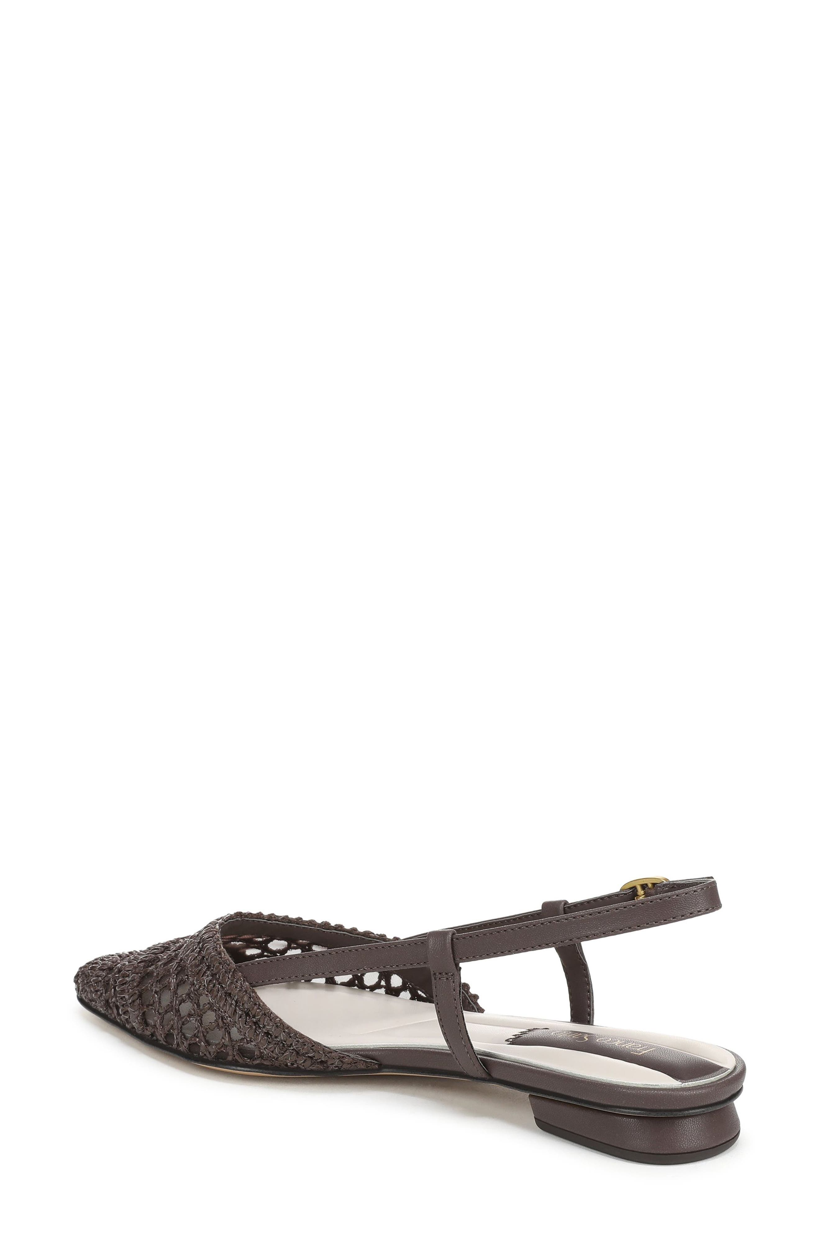 Franco Sarto Riona Slingback Flat, Alternate, color, Chocolate Brown