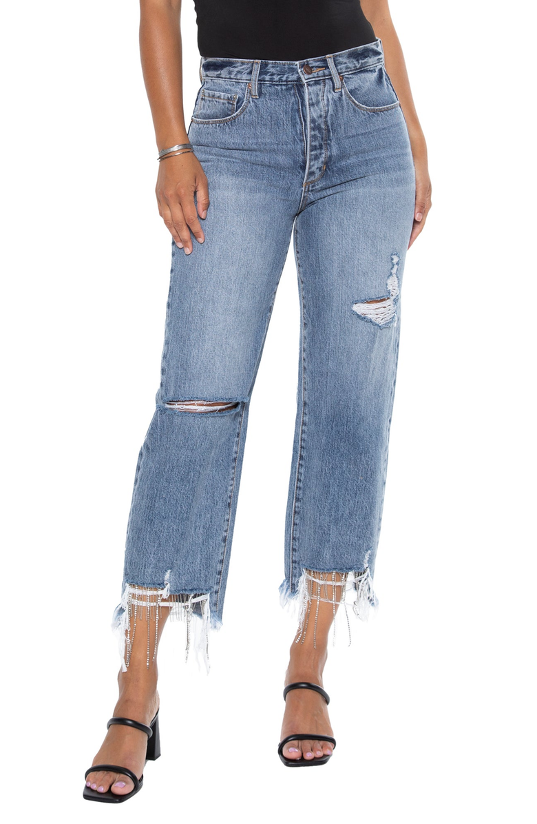 BLUE REVIVAL All Chained Up Ankle Jean, Main, color, Angel Falls
